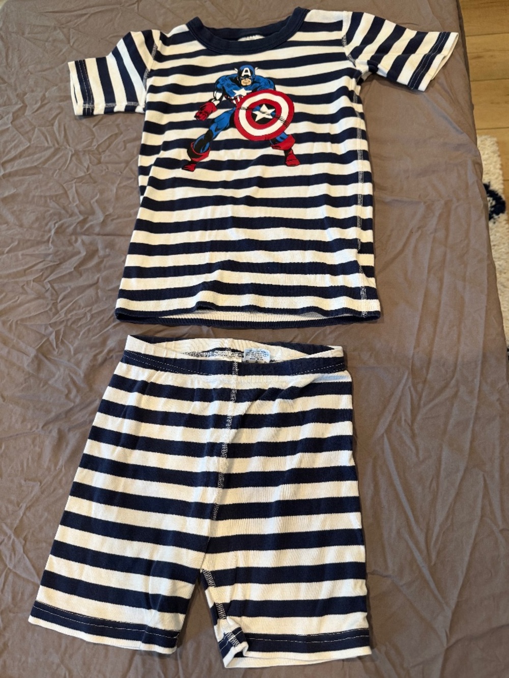 Captain America Hanna Anderson short pajama set